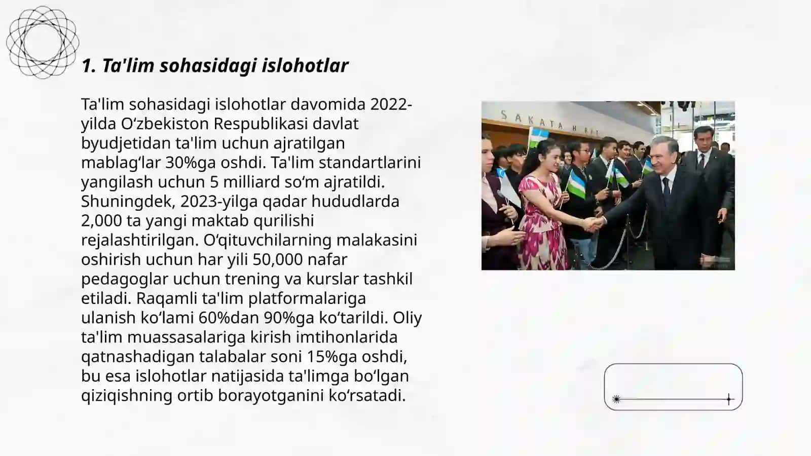 Ta'lim sohasidagi islohotlar 3