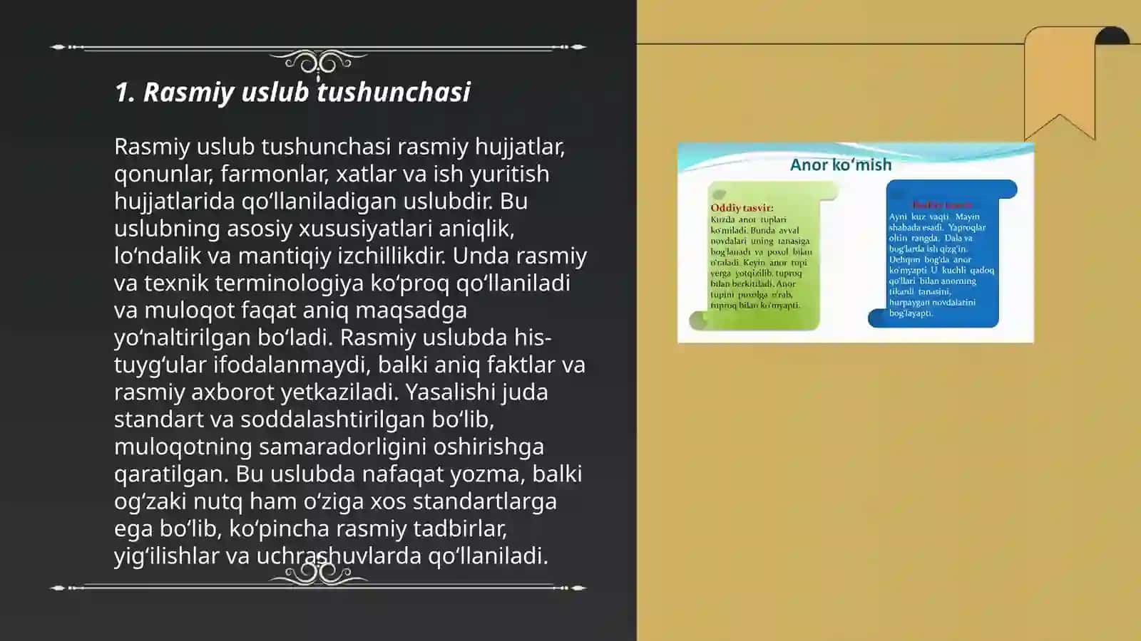 Rasmiy uslub va uning uslubiy xususiyatlari 3