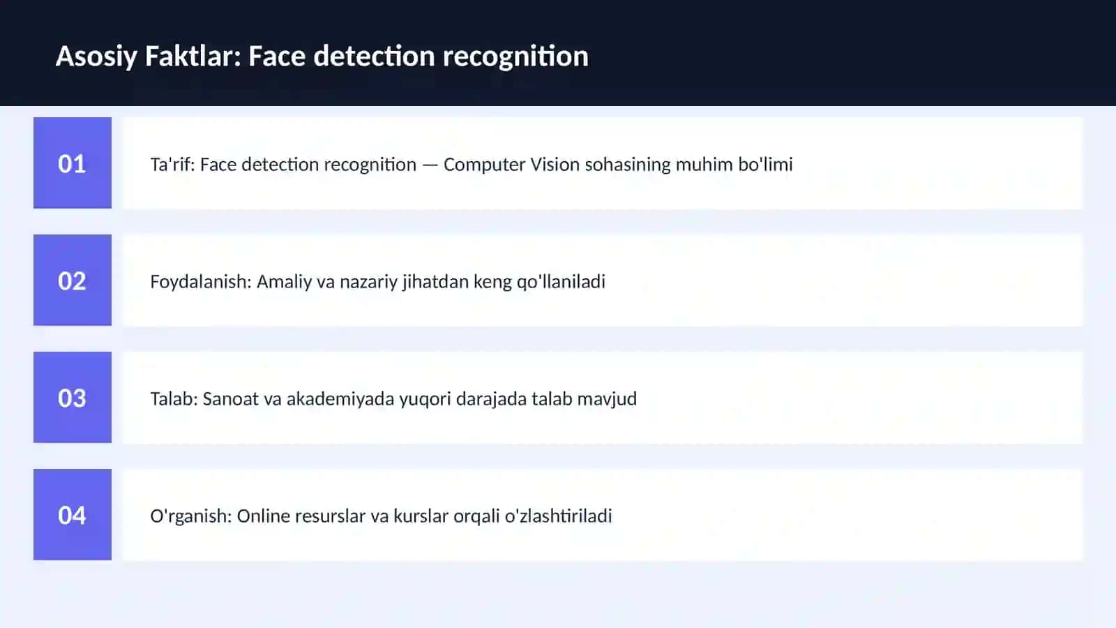 Face detection recognition 3