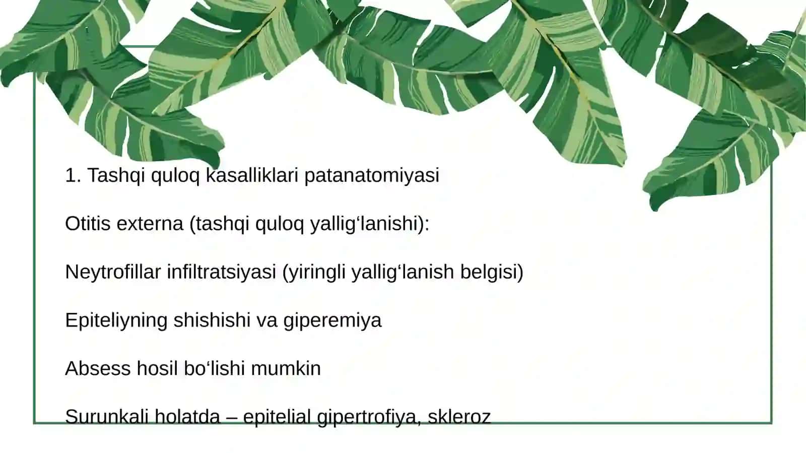 Quloq kasalliklari patanatomiyasi 3
