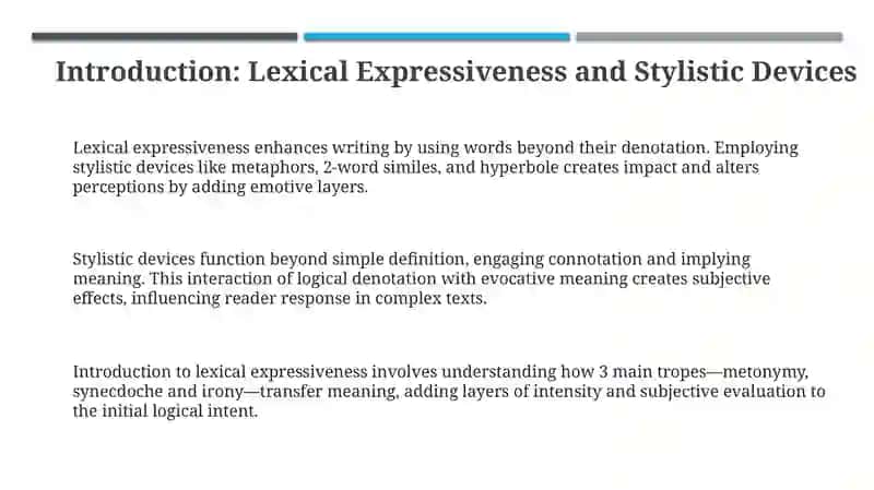 Lexical Expressive Means and Stylistic Devices 3