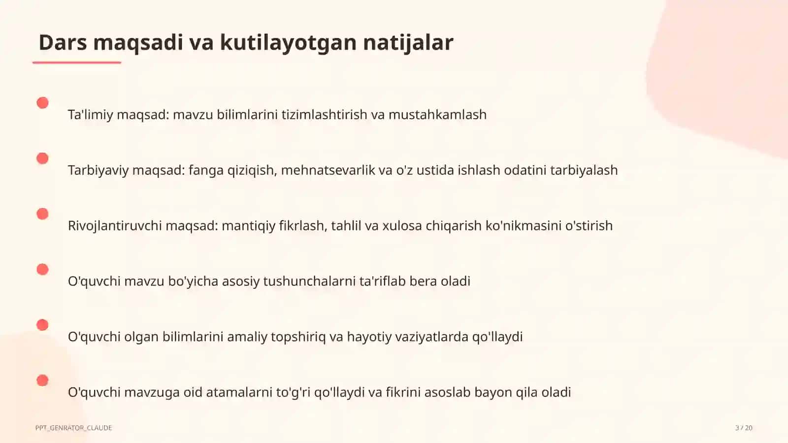 Interfaol metodlar: Venn diagrammasi va Insert 3