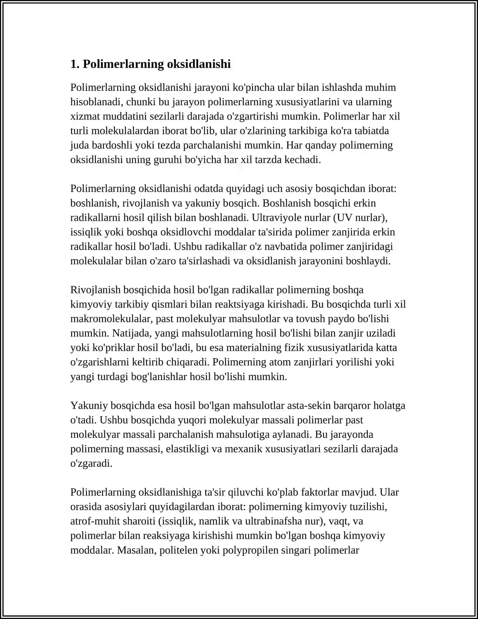 POLIMERLARNING DESTRUKSIYASI 3
