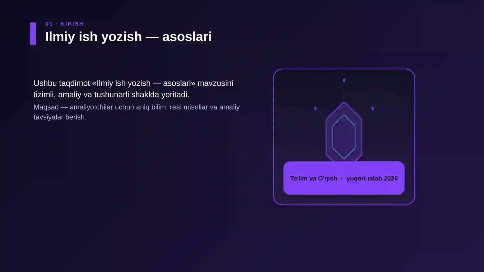 Ilmiy ish yozish — asoslari 3