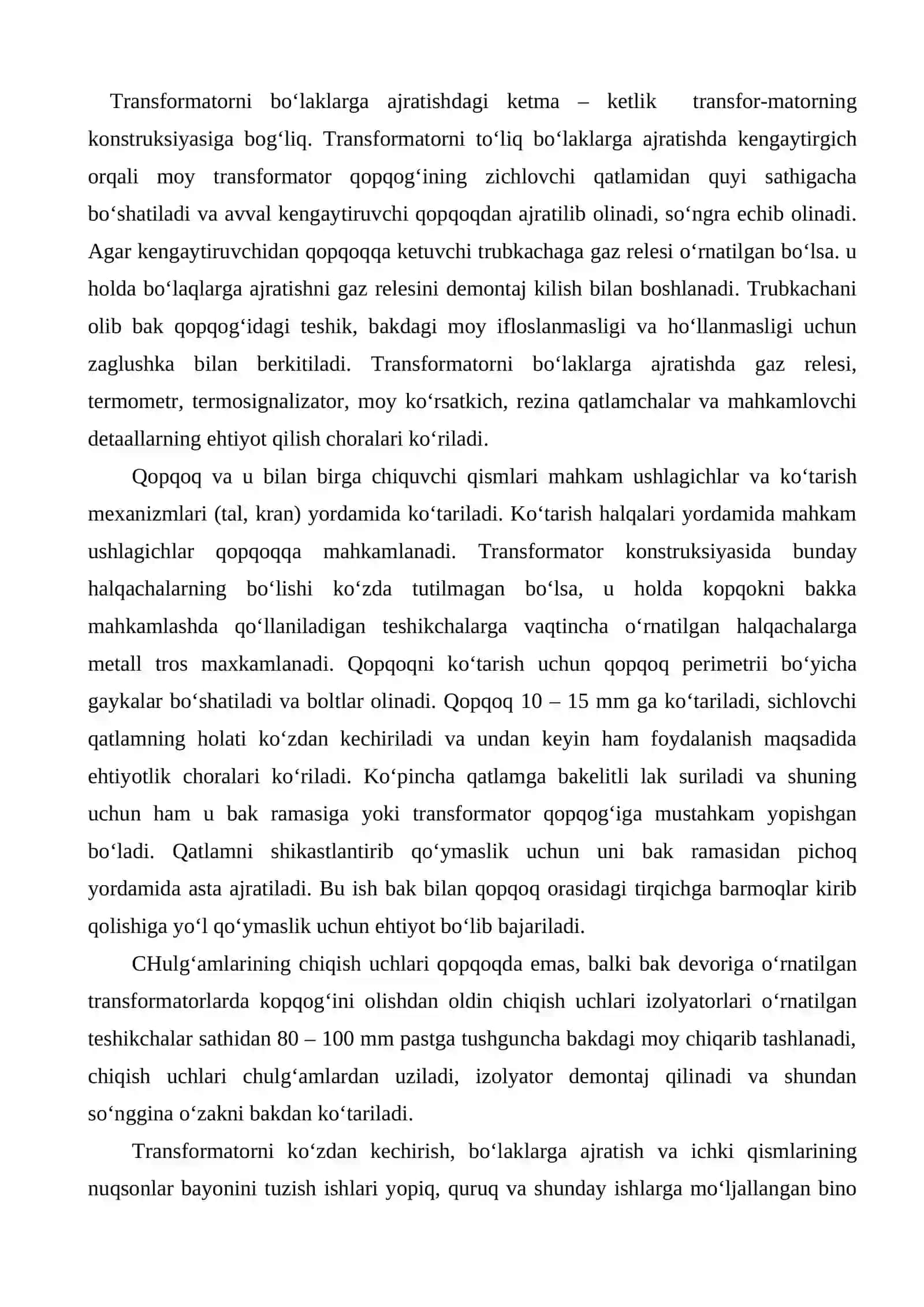 Kuch transformatorini ta’mirlash 3