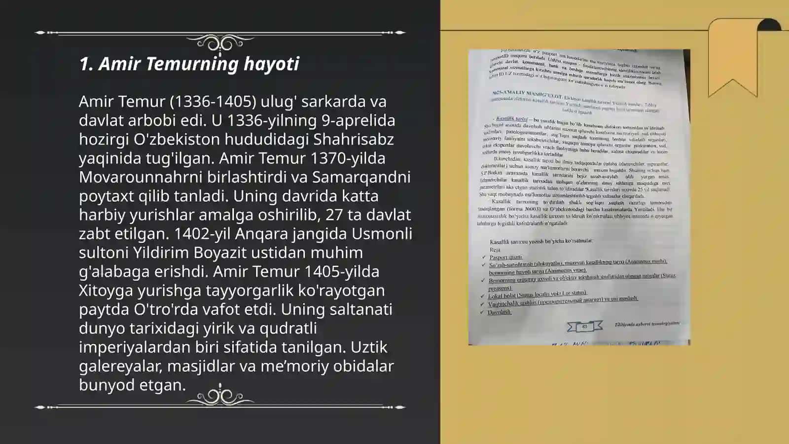 Amir Temurning Hayoti 3