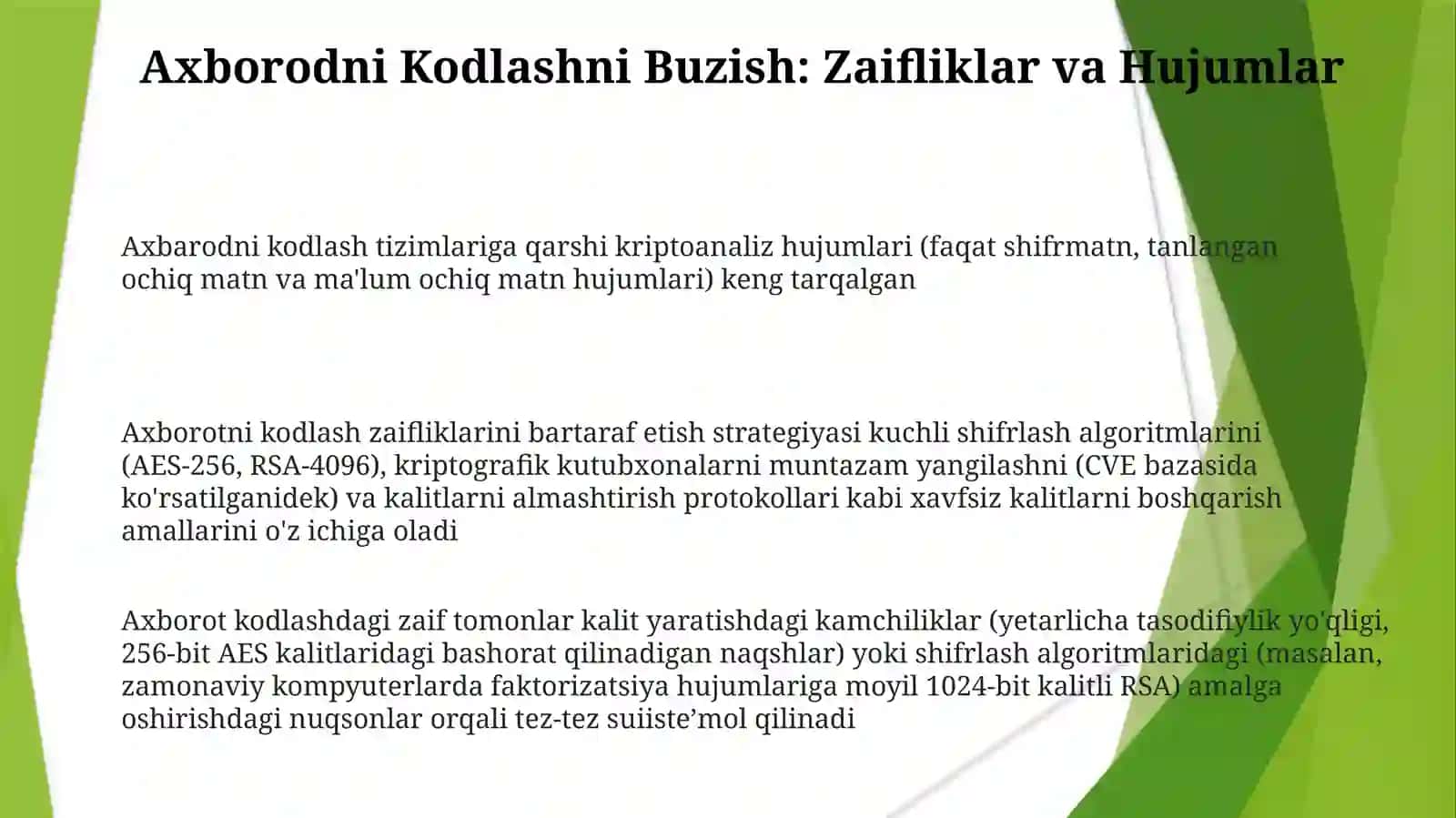 Axbarodnikodlash 3