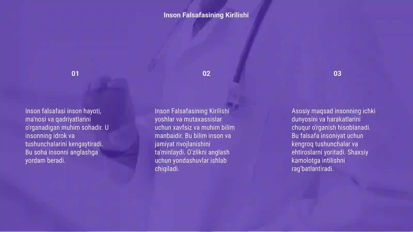 Inson Falsafasi 3