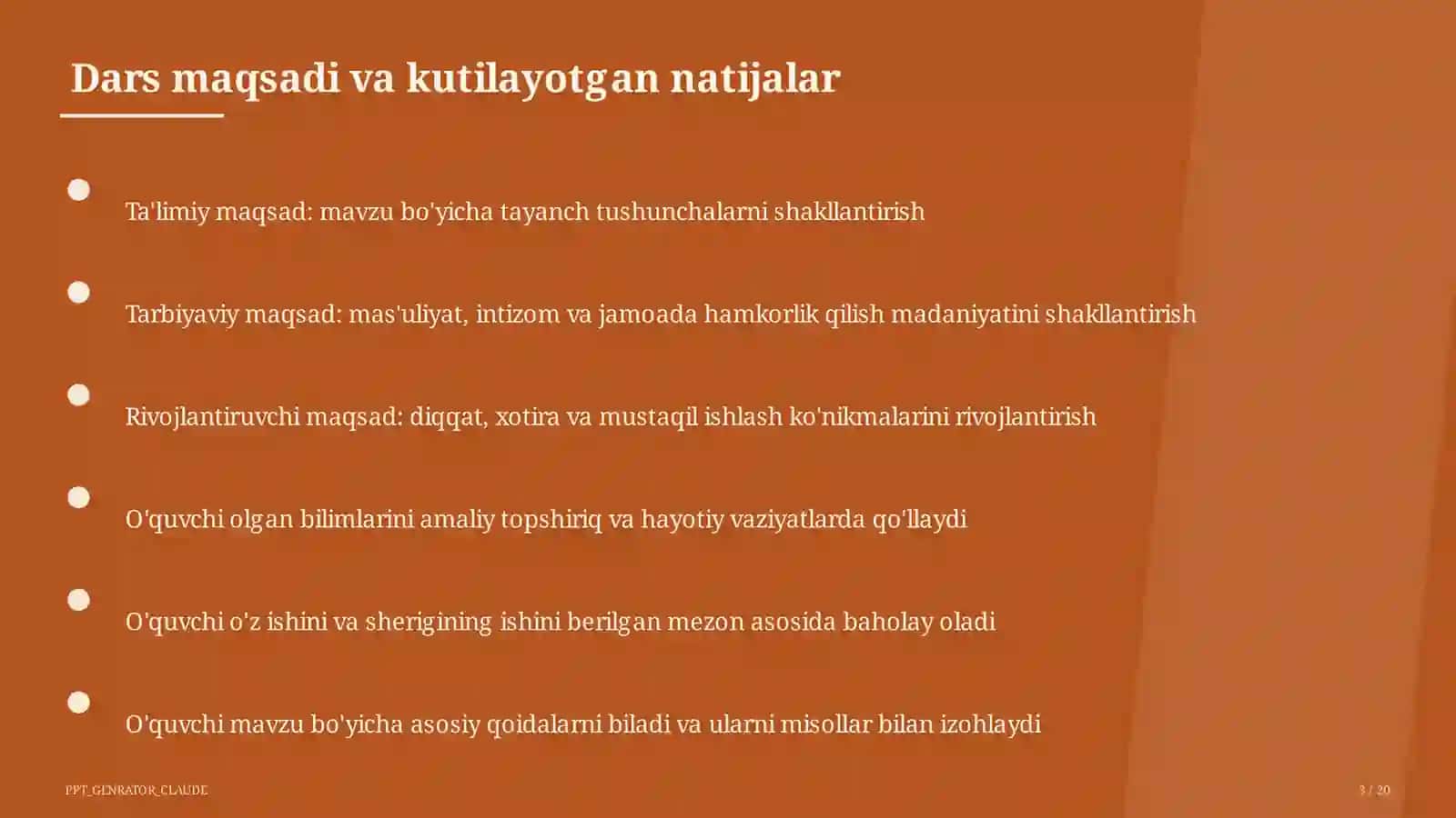 Sog'lom turmush tarzi hayot garovi (7-sinf) 3