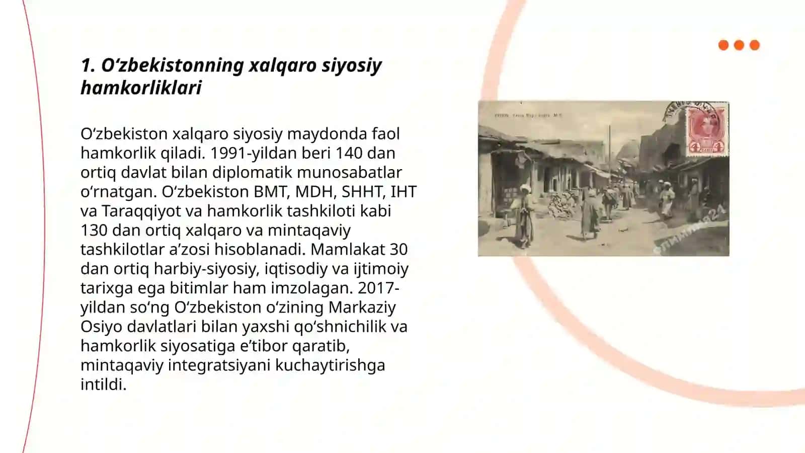 Oʻzbekiston va jahon hamjamiyati 3