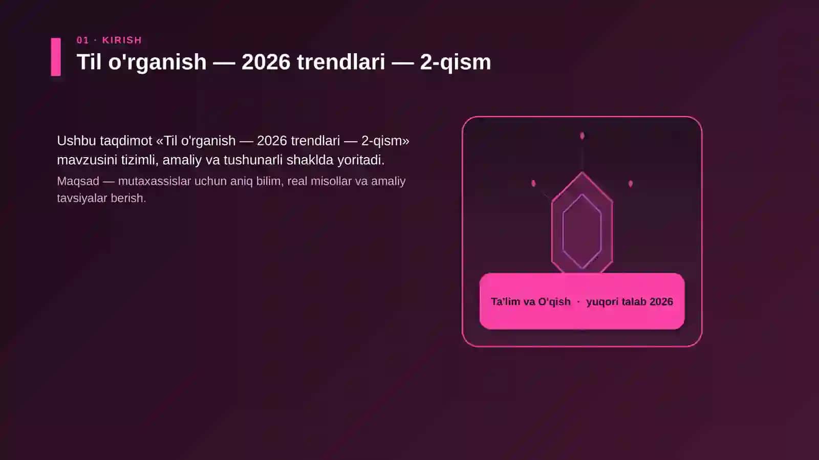 Til o'rganish — 2026 trendlari — 2-qism 3