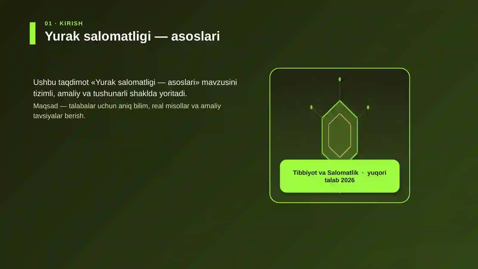 Yurak salomatligi — asoslari 3
