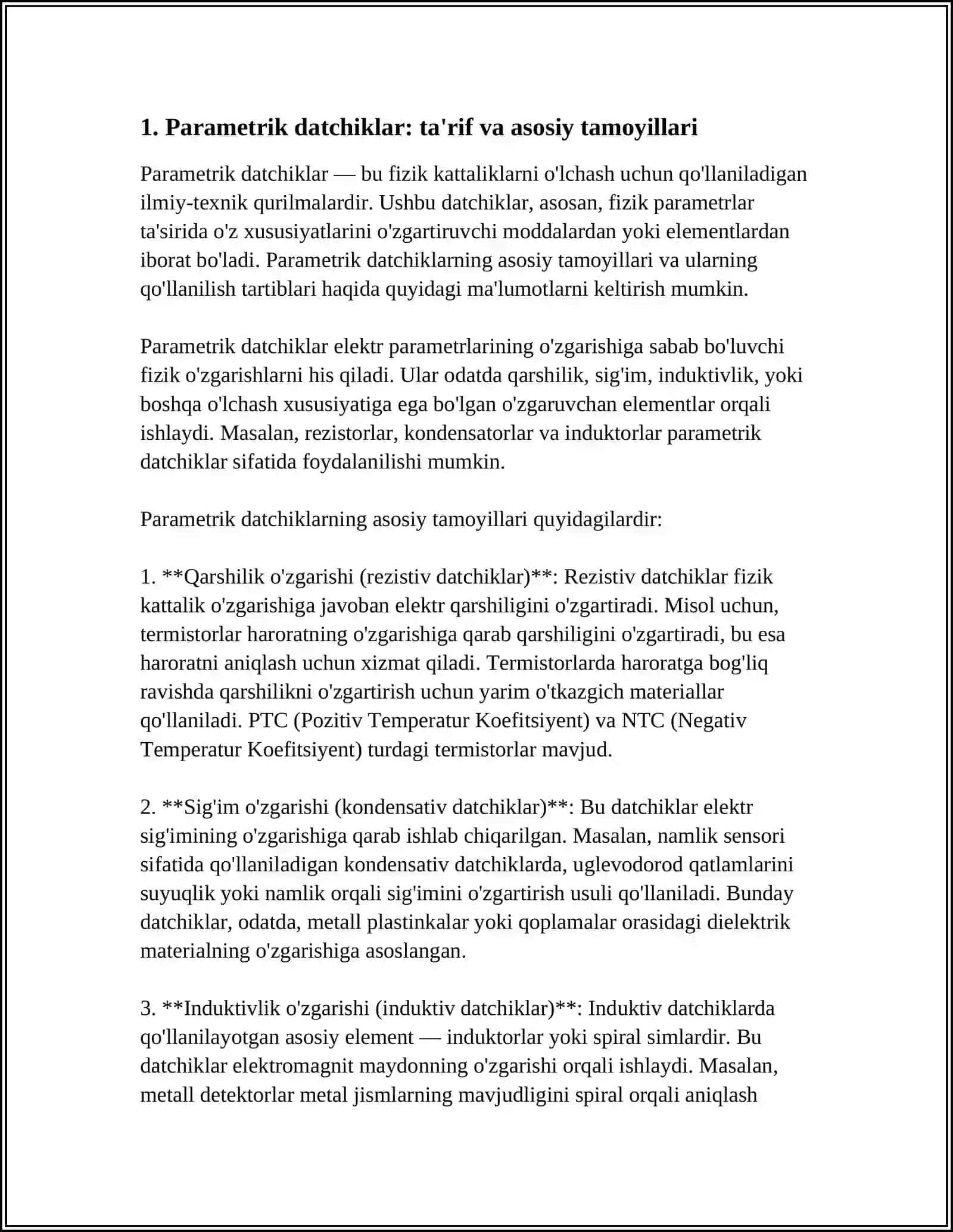 PARAMETRIK DATCHIKLAR 3