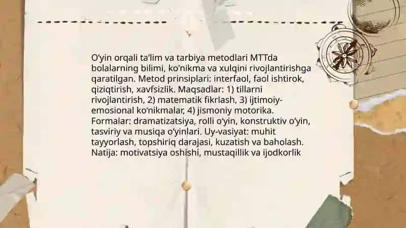 MTT da taʼlim tarbiya metodlari 3