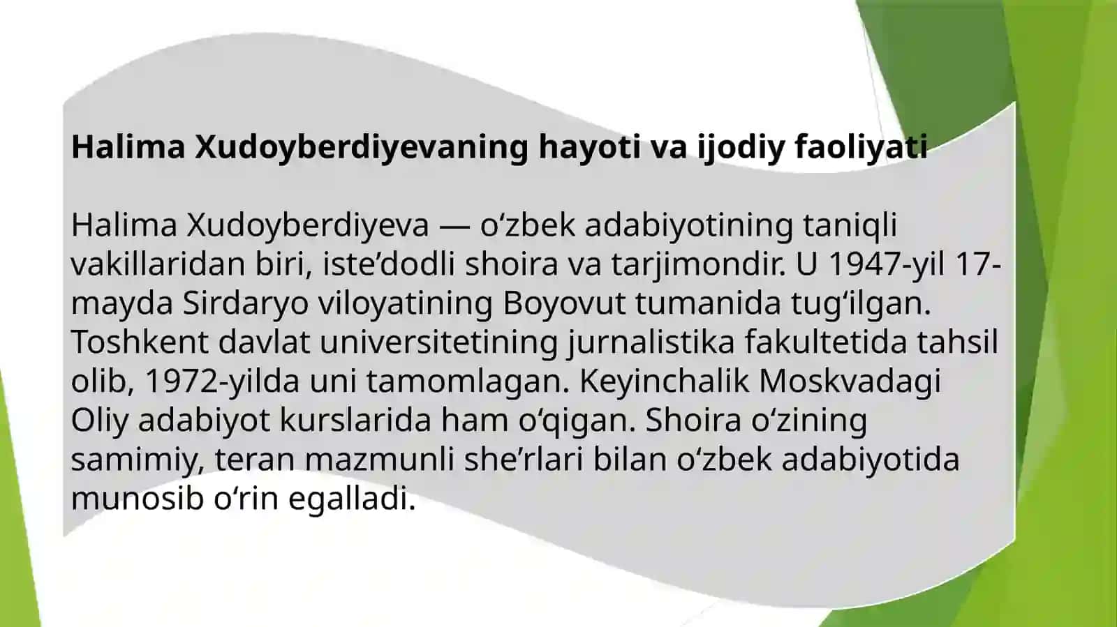Halima Xudoyberdiyeva she’riyati 3