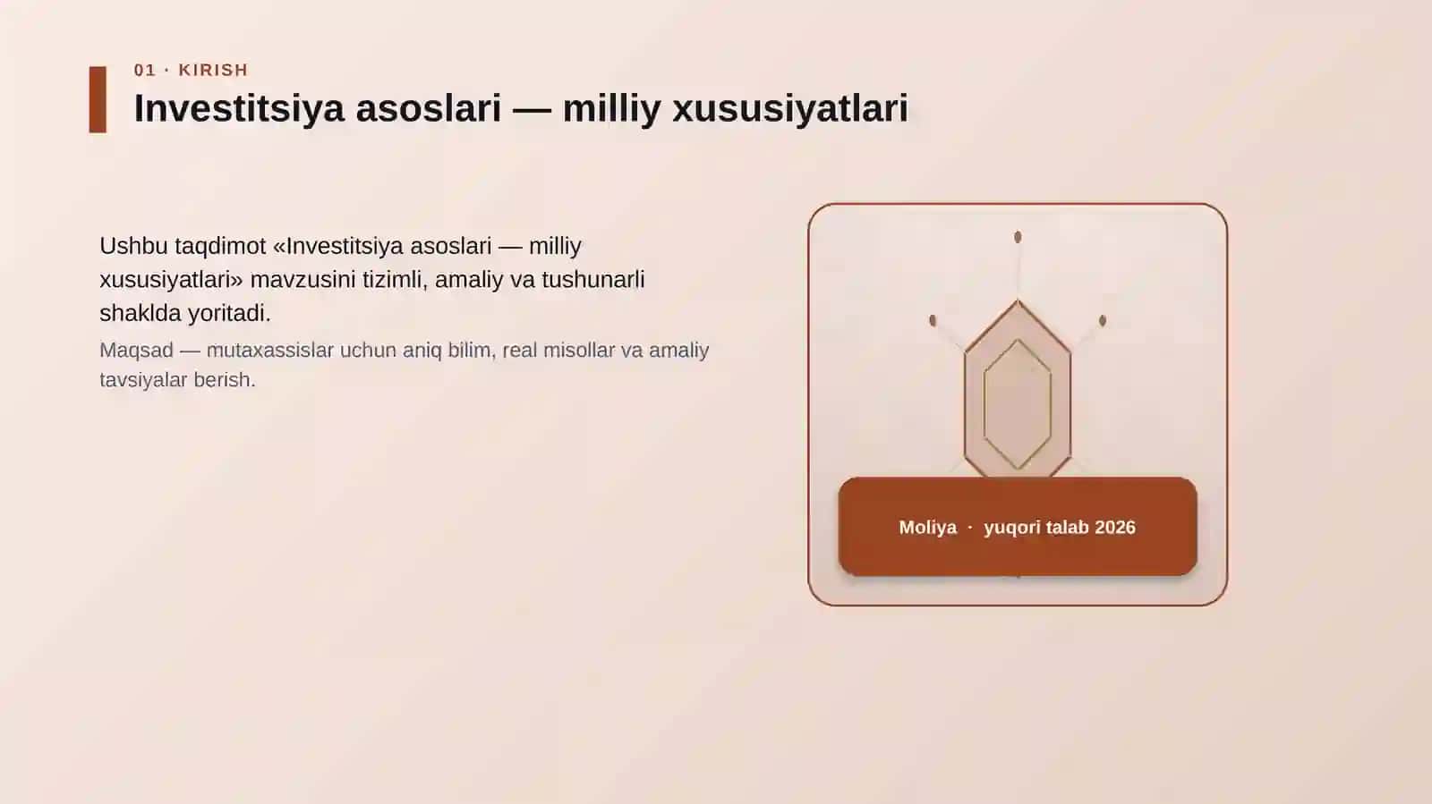 Investitsiya asoslari — milliy xususiyatlari 3
