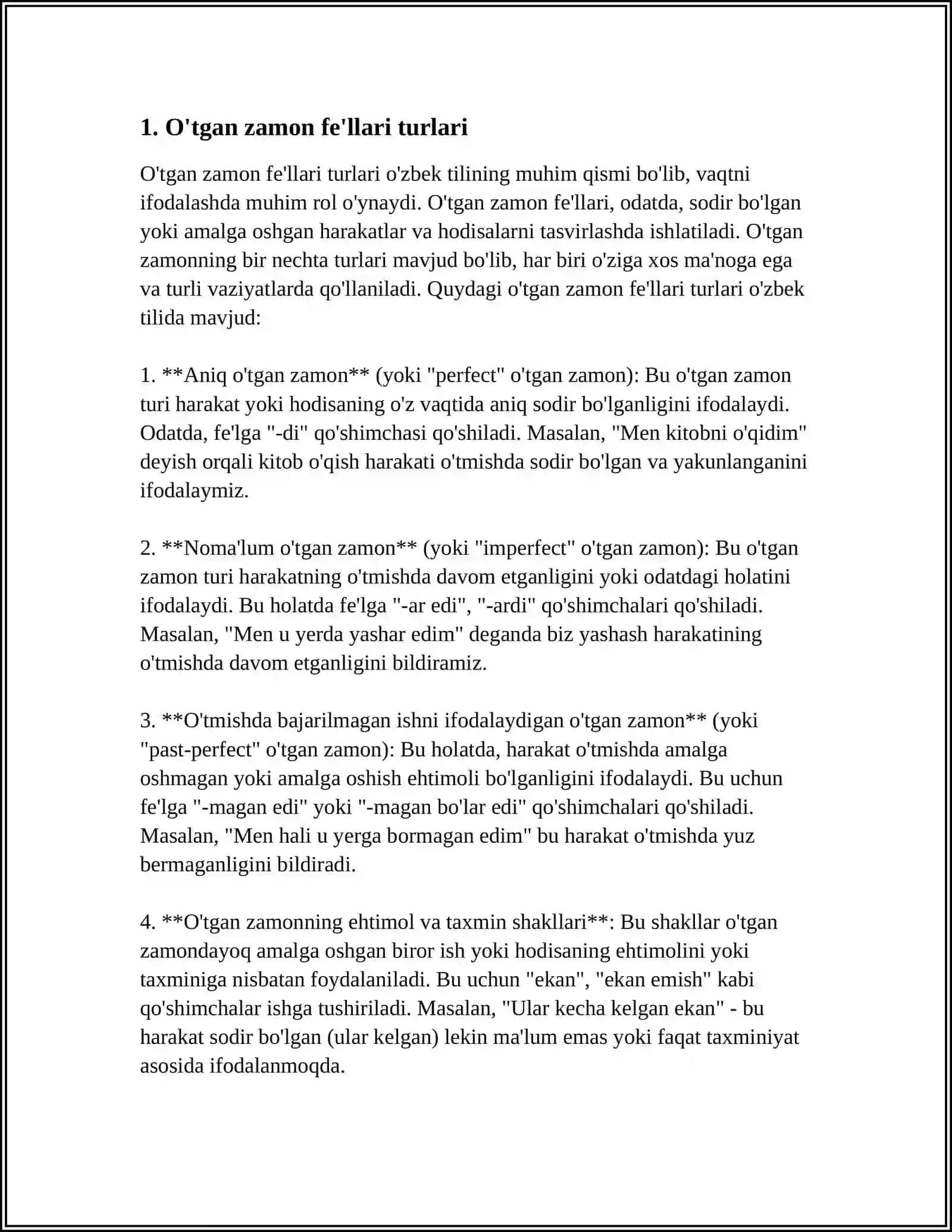 PAST TENSES 3