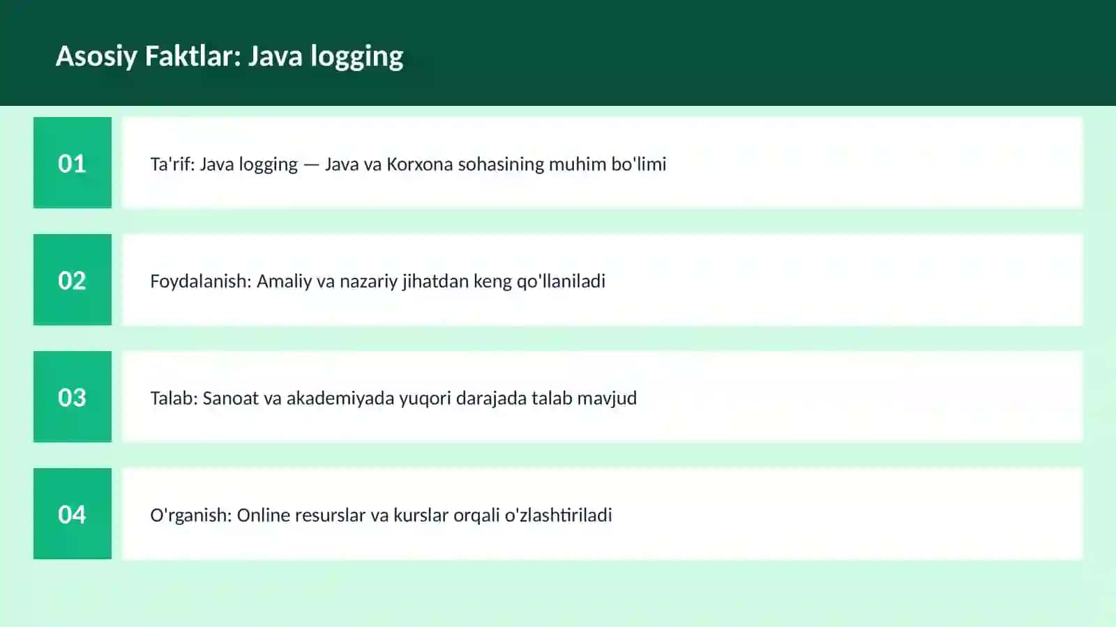 Java logging 3