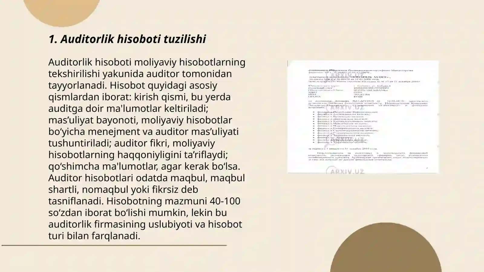 Auditorlik hisoboti 3