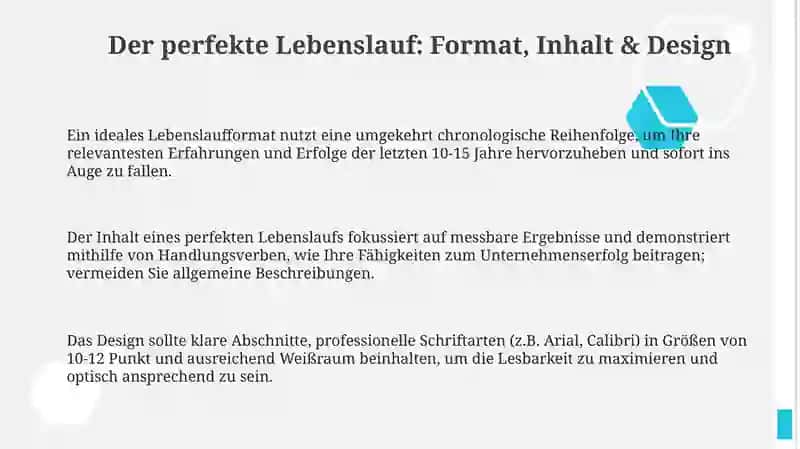 Der perfekte Lebenslauf 3