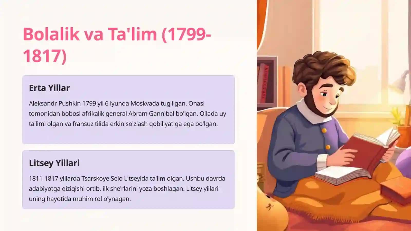 "A.S.Pushkin hayoti va ijodi" 3