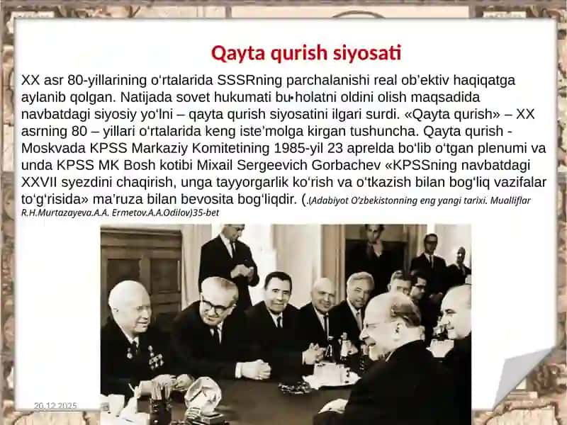 qayta qurish siyosati 3
