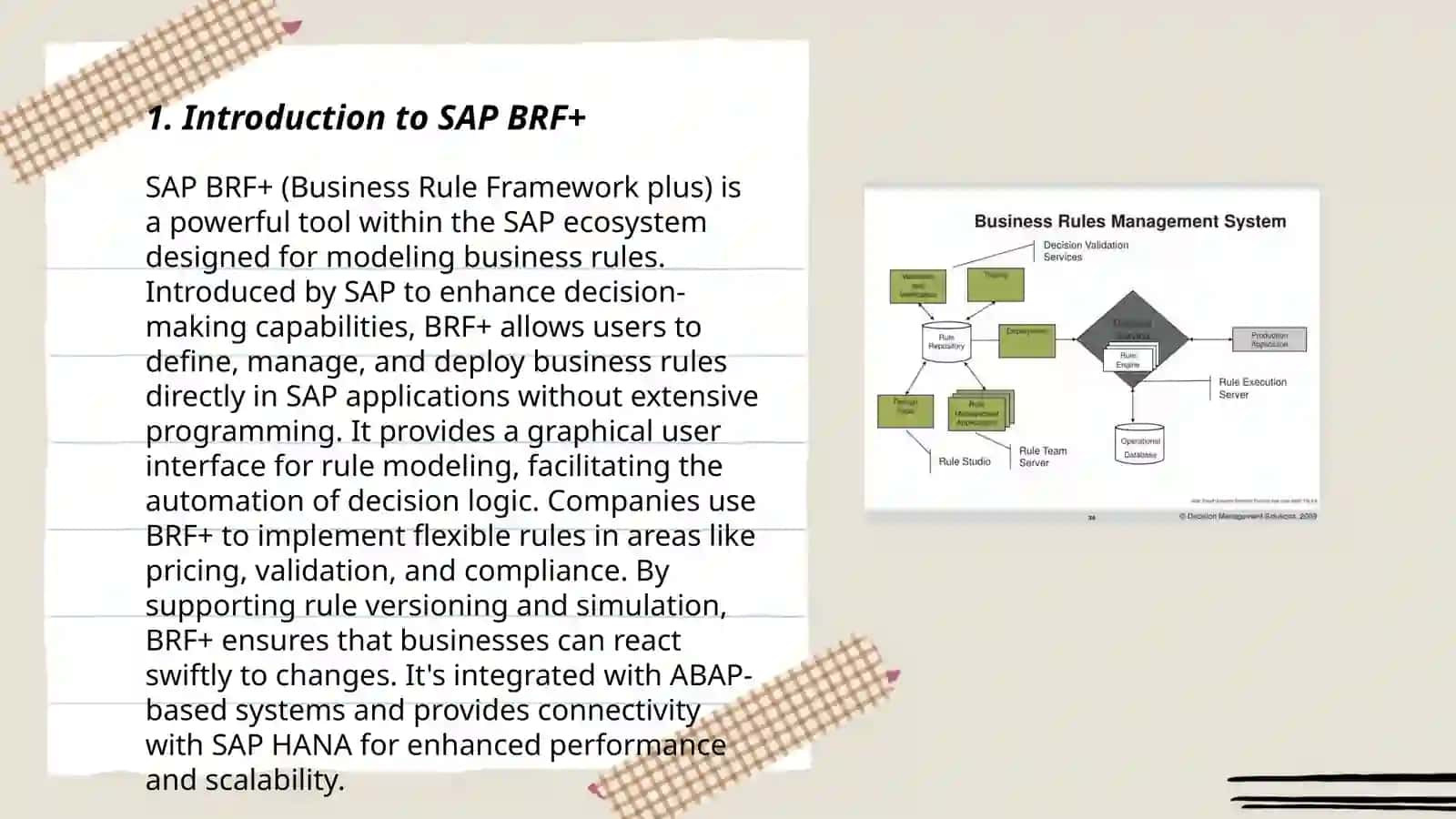 SAP BRF+ (Business Rules Framework): Decision Management 3