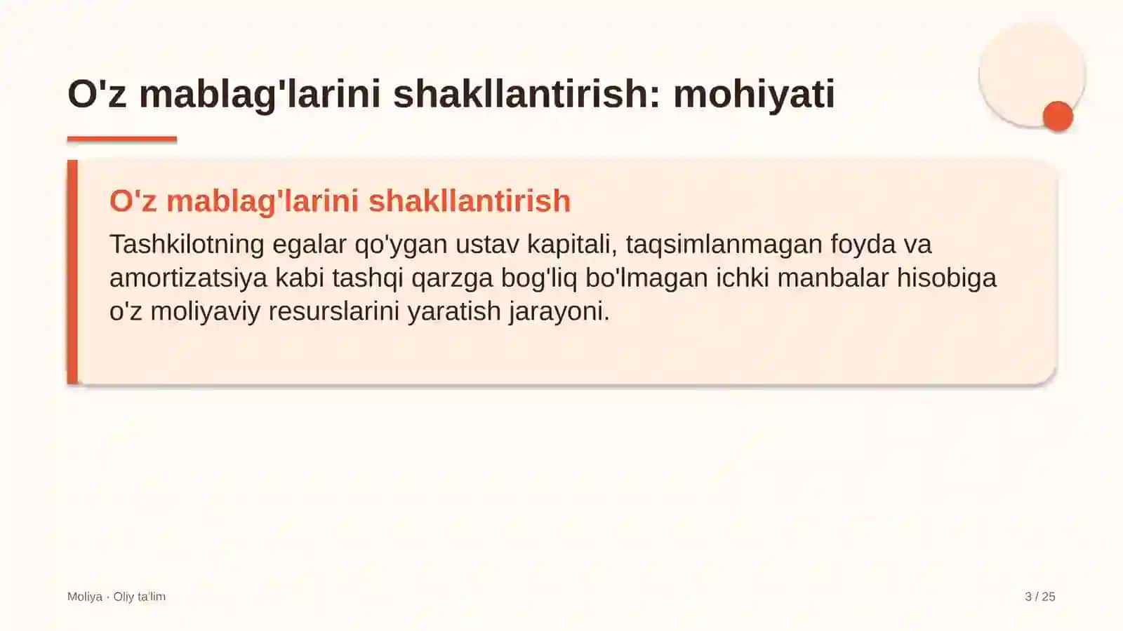 Atom energetikasida o'z mablag'larini shakllantirish 3