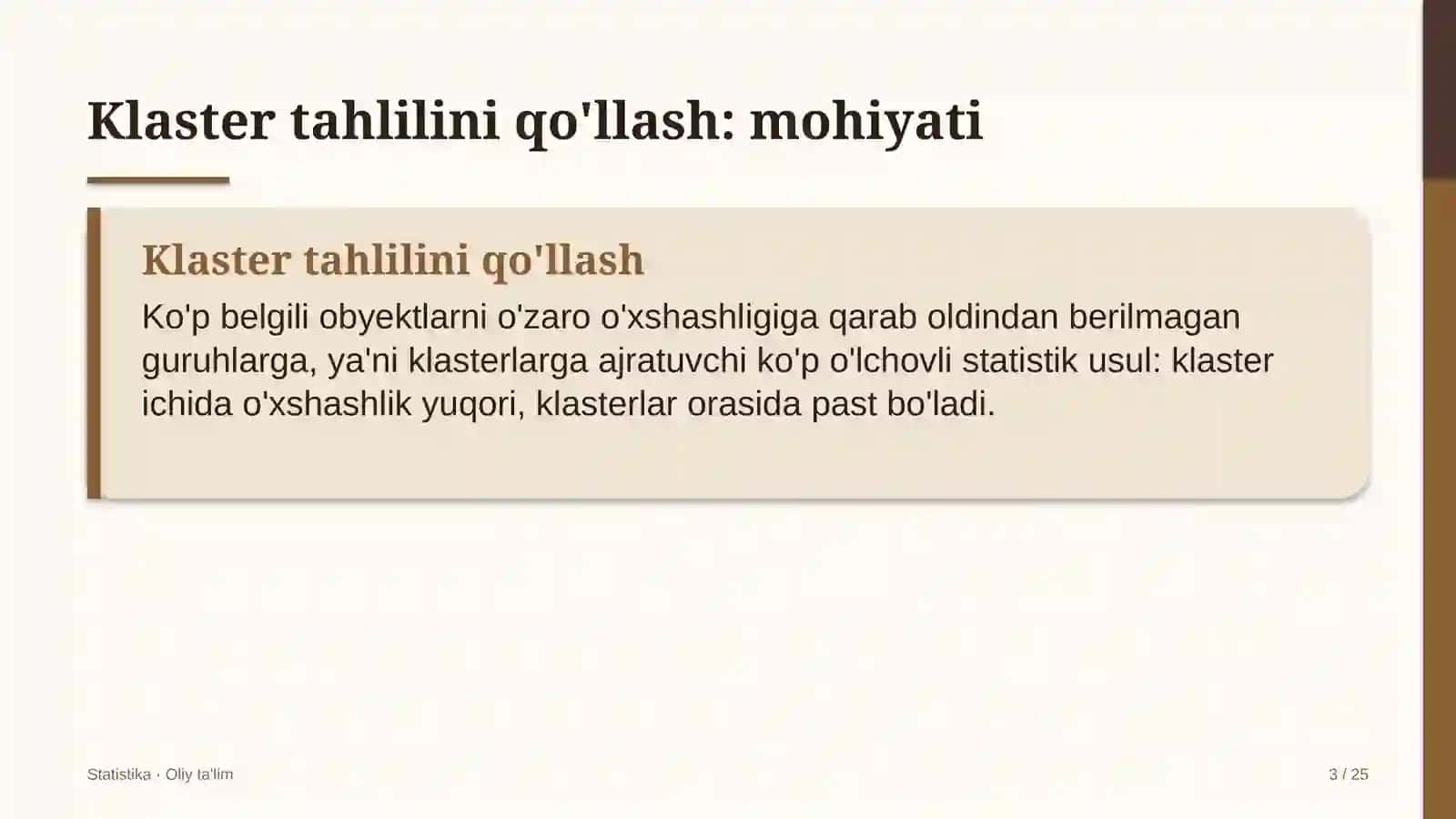 Diagnostika markazlarida klaster tahlilini qo'llash 3