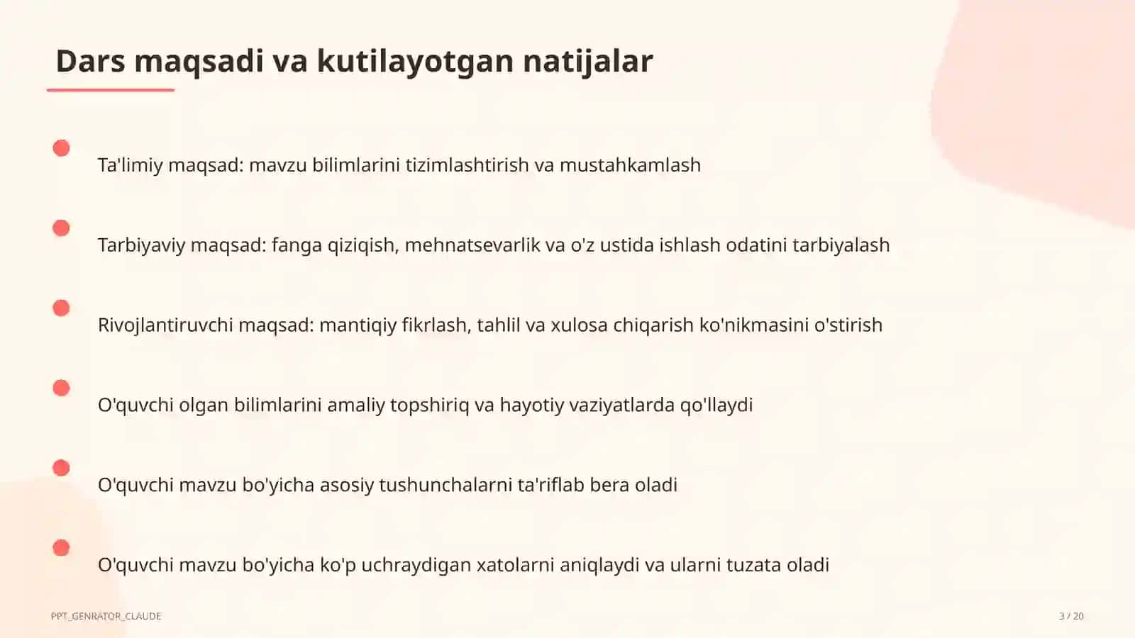 Sinf rahbarining yillik ish rejasi 3
