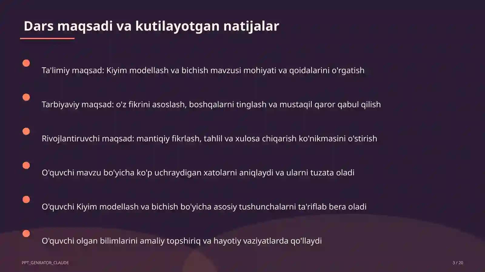 Kiyim modellash va bichish (7-sinf) 3