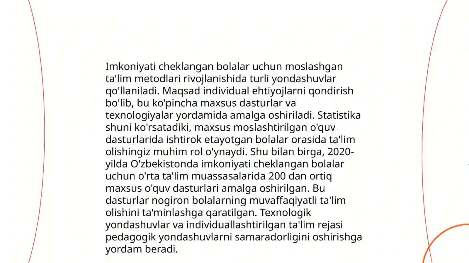 Imkoniyati cheklangan bolalarni o‘qitishda talim metodlari va vositalari talimni tashkil etish shakllari 3