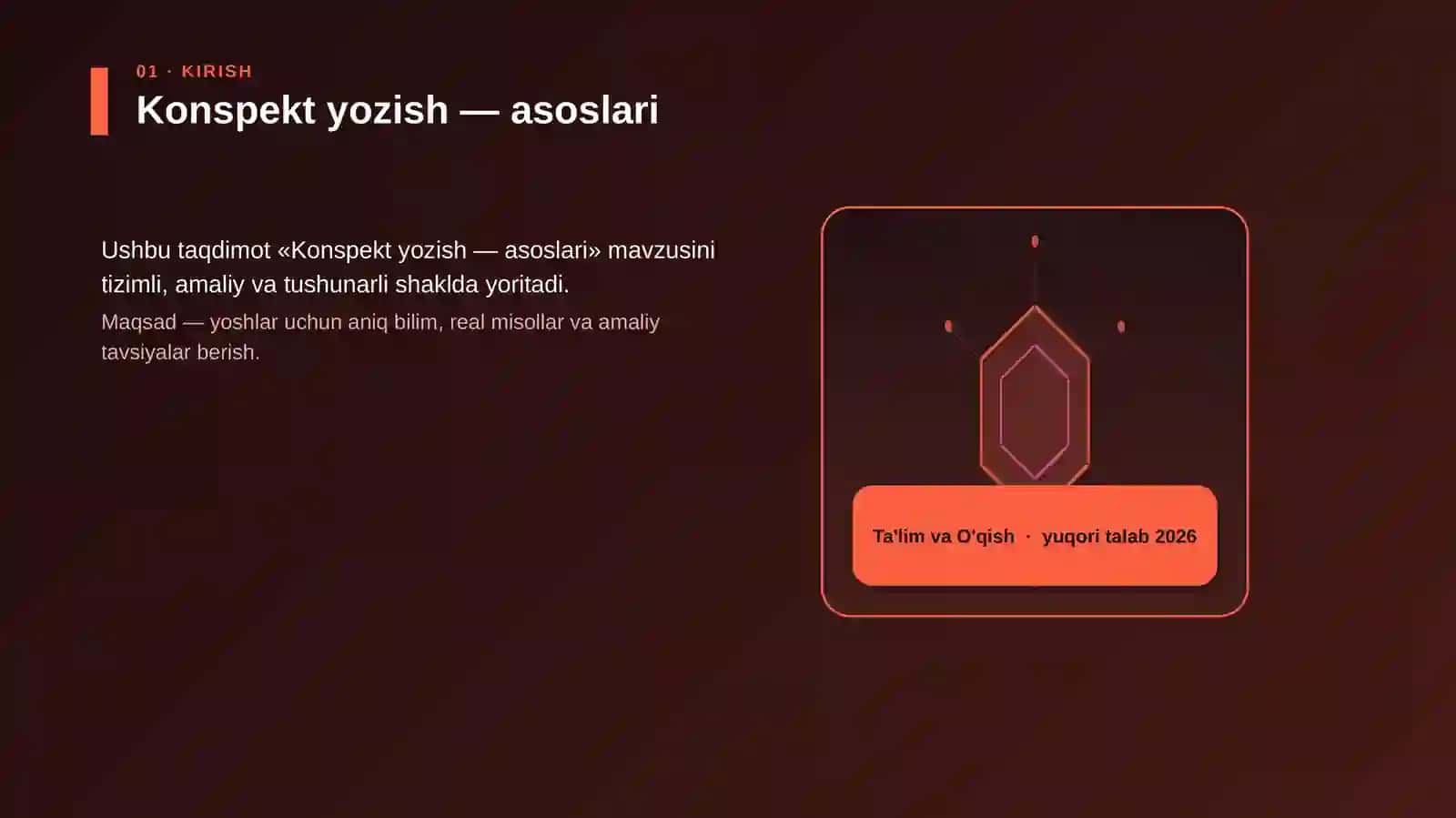 Konspekt yozish — asoslari 3