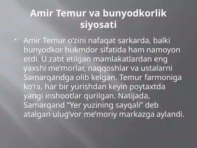 Temuriylardavri me’morchiligi 3