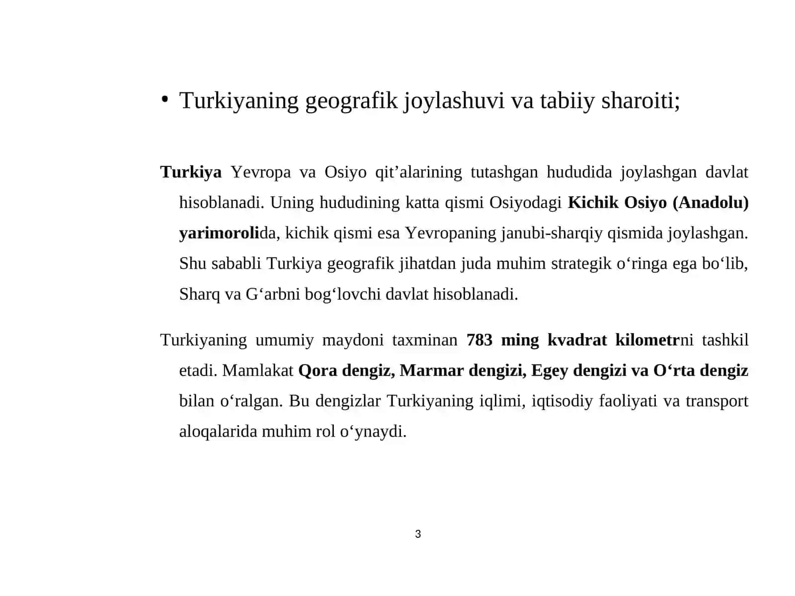 Turkiya davlati. 3