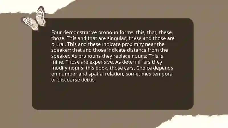Demonstrative pronouns 3