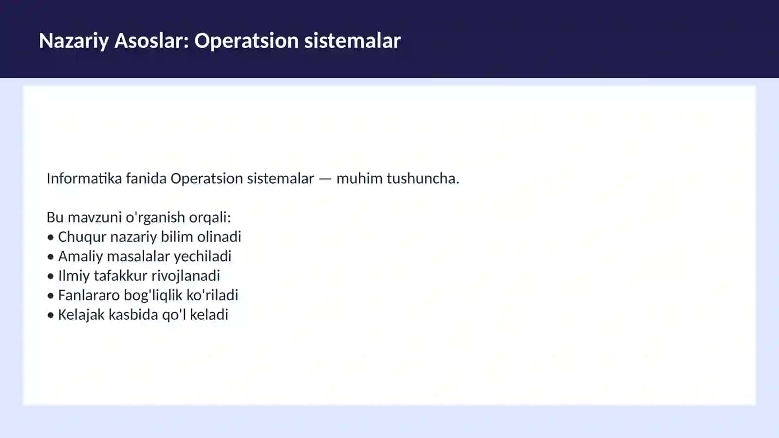 Kompyuter tarixi dars ishlanma 3