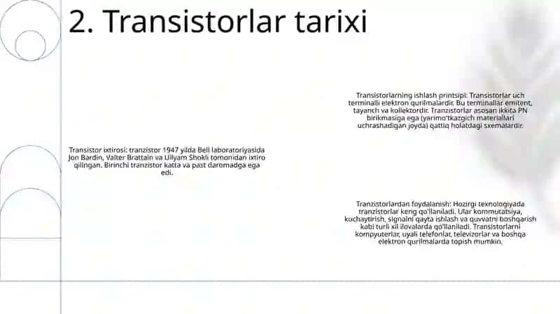 Tranzistorlar Va Ularni Ishlash Prinspi 3