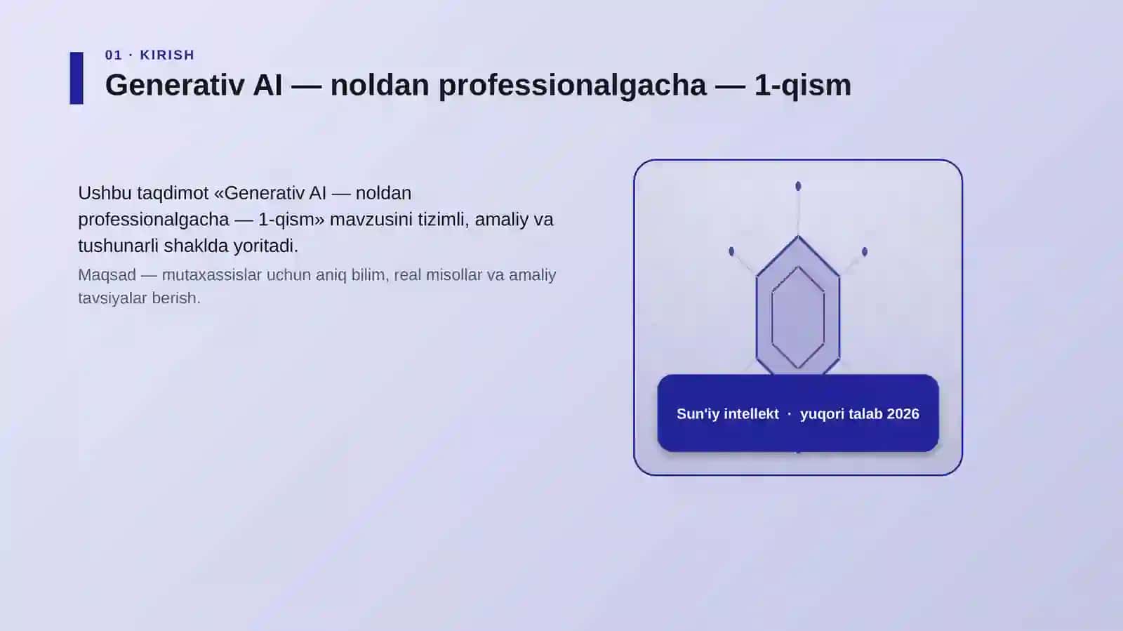 Generativ AI — noldan professionalgacha — 1-qism 3