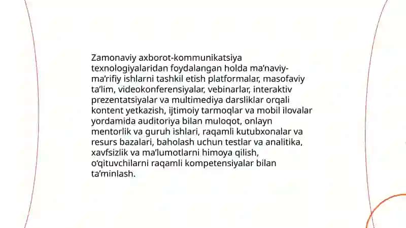 Ma’naviy - ma’rifiy ishlar 3