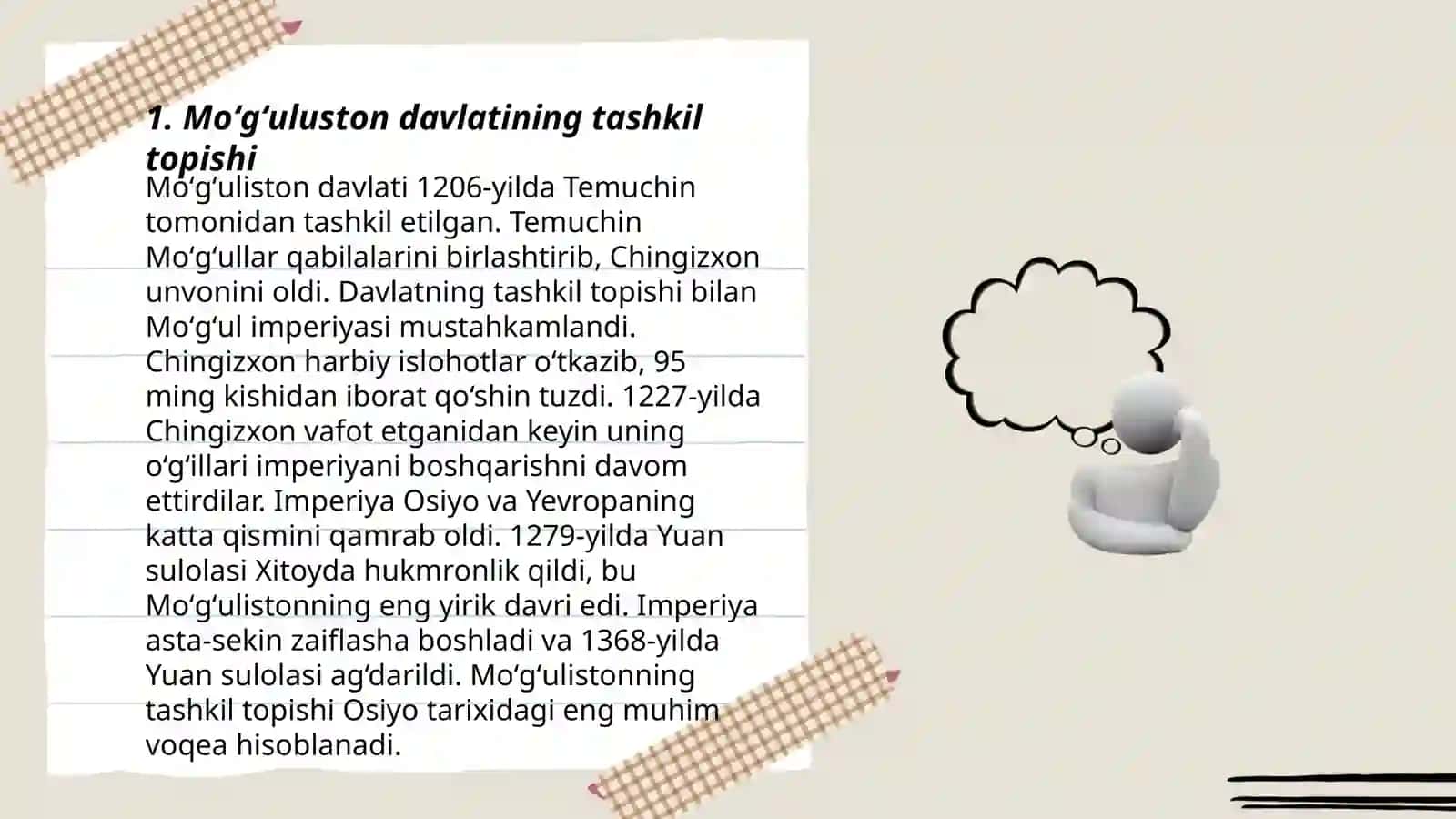 Moʻgʻuluston Davlati Tarixi 3