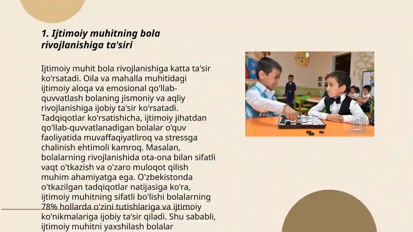 Bola rivojlanishida muhitning ta'siri 3