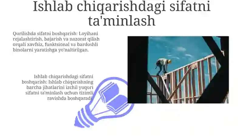 Ishlab chiqarish va qurilish sohasida sifat boshqaruvi menejmenti 3