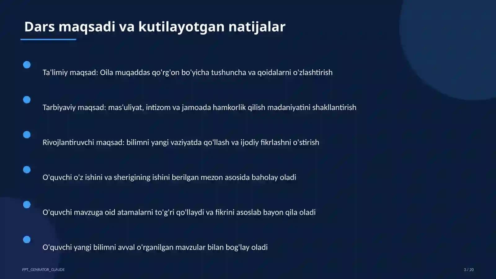 Oila muqaddas qo'rg'on (5-sinf) 3