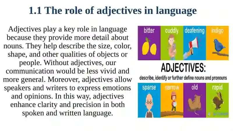 An adjective and its types 3
