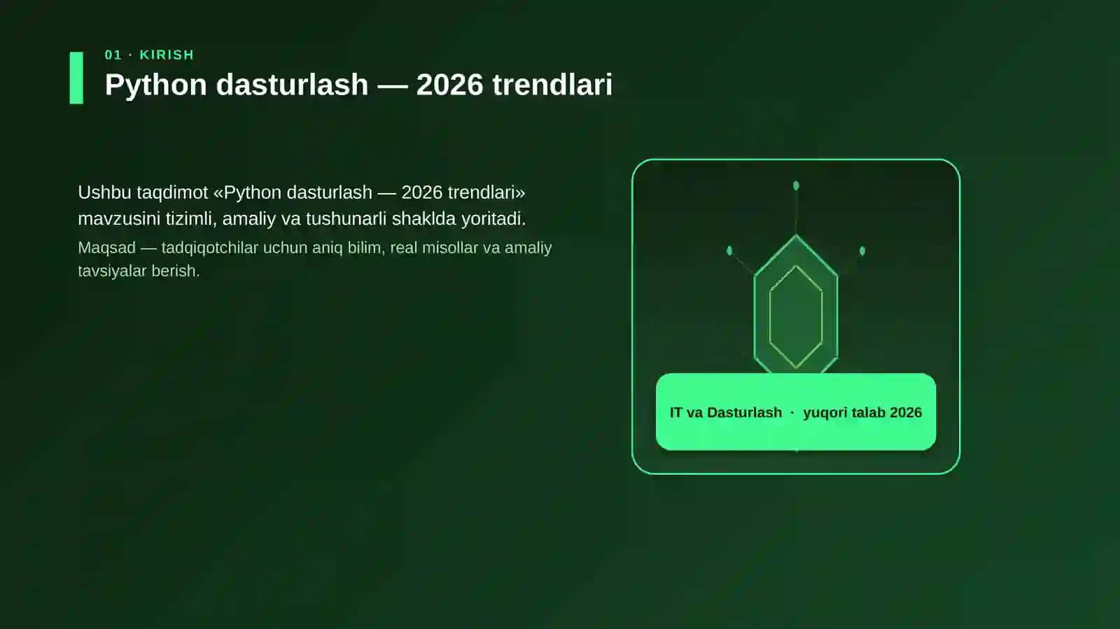 Python dasturlash — 2026 trendlari 3