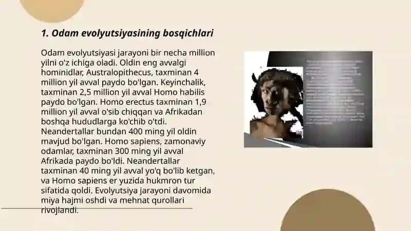 Odamlar evolyutsiyasi, dastlabki odamlar 3