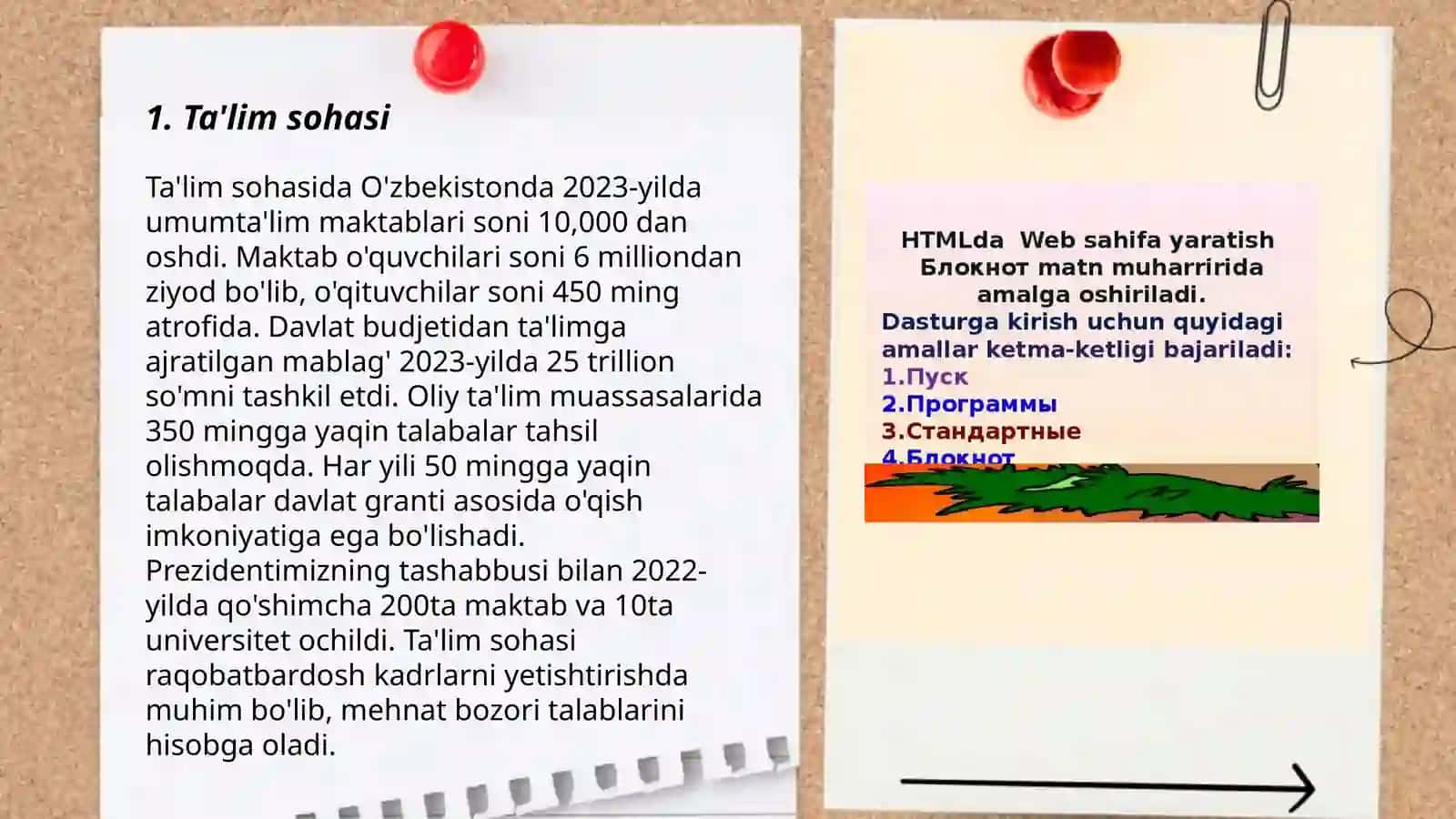 Kasbiy sohalari boʻyicha Web-sahifa yaratish 3