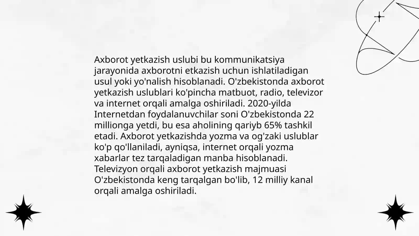 Axborot uslubi Muloqot tilini optimallashtirish 3