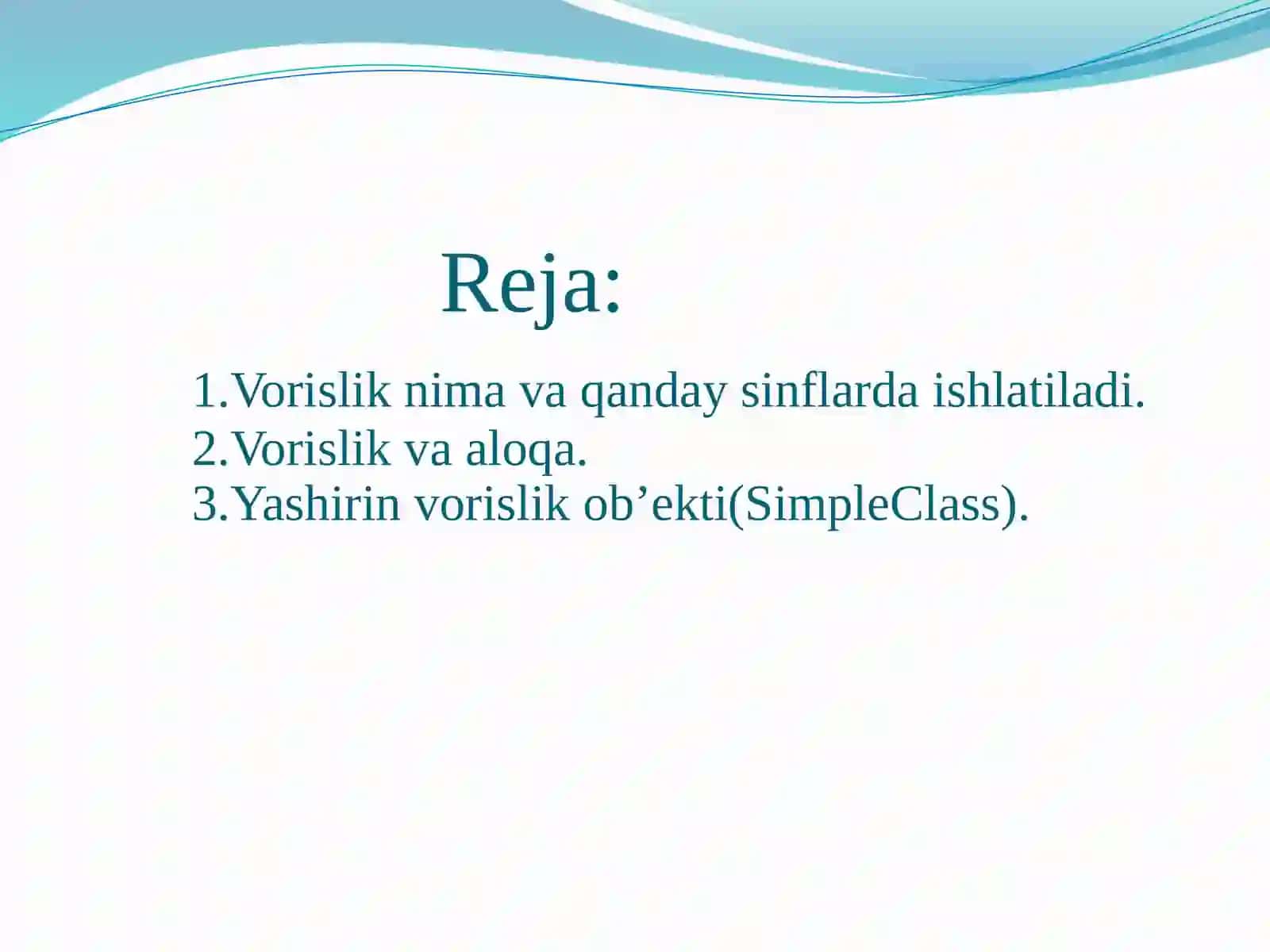 C#dasturlashtilidavorislikasosidamisollar 3